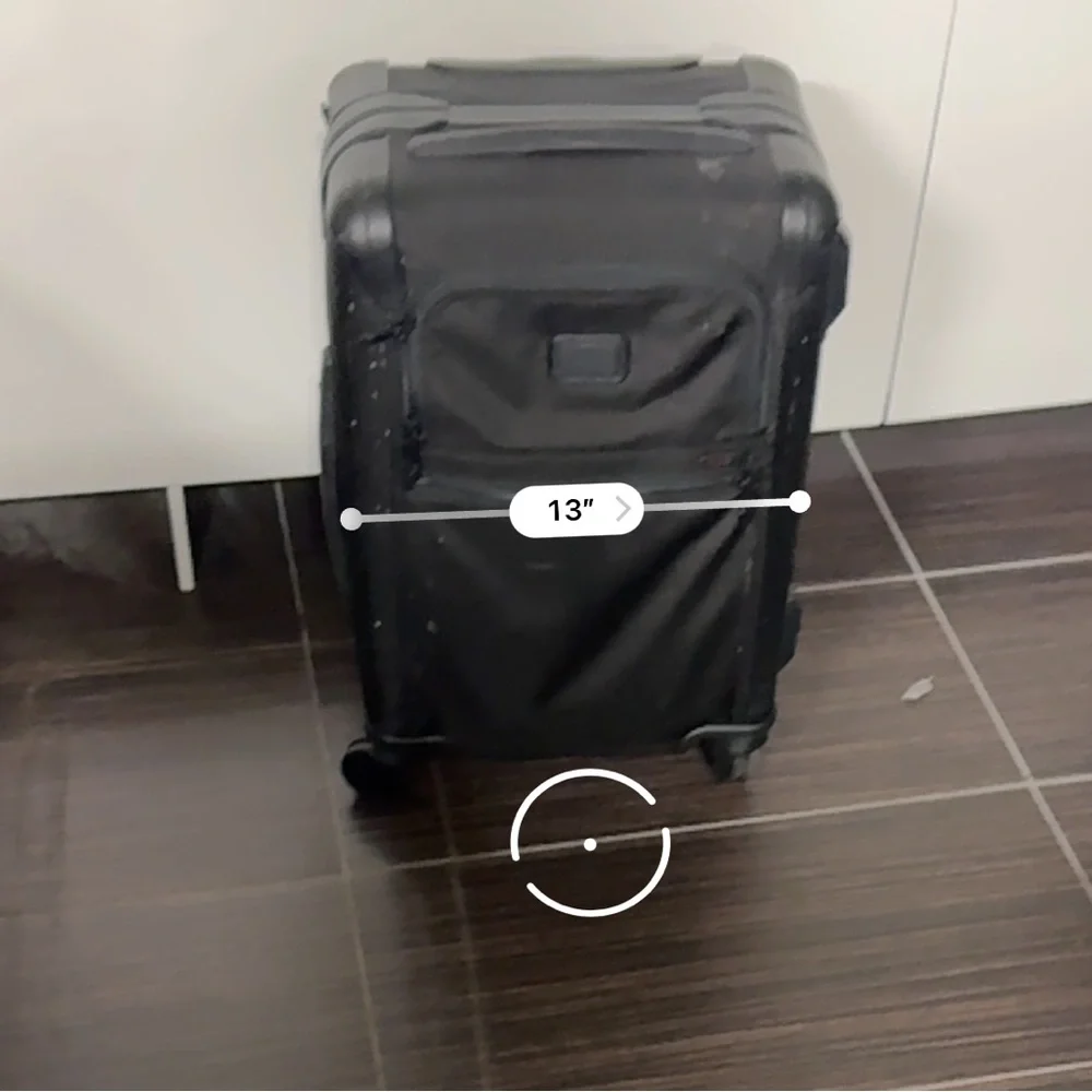 TUMI Black Rolling Alpha Carry-On Luggage
